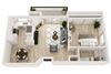 One bedroom floor plan